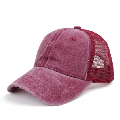 Washed Baseball Cap Outdoor Mesh Cap Sports Fashion