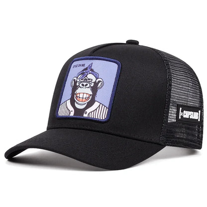 Spring Summer Cartoon Animal Embroidery Baseball Cap For Men Women