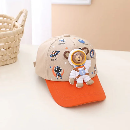 Four Seasons Cotton Cartoon Astronauts Casquette Baseball Cap