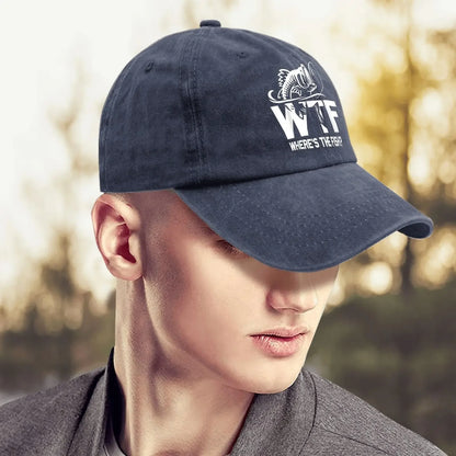 WTF Where's The Fish Baseball Cap