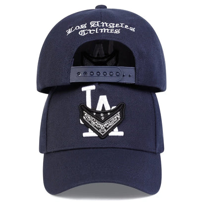 Unisex LA Mask Letter Embroidery Hip-hop Hats Baseball Caps Sunscreen Hat