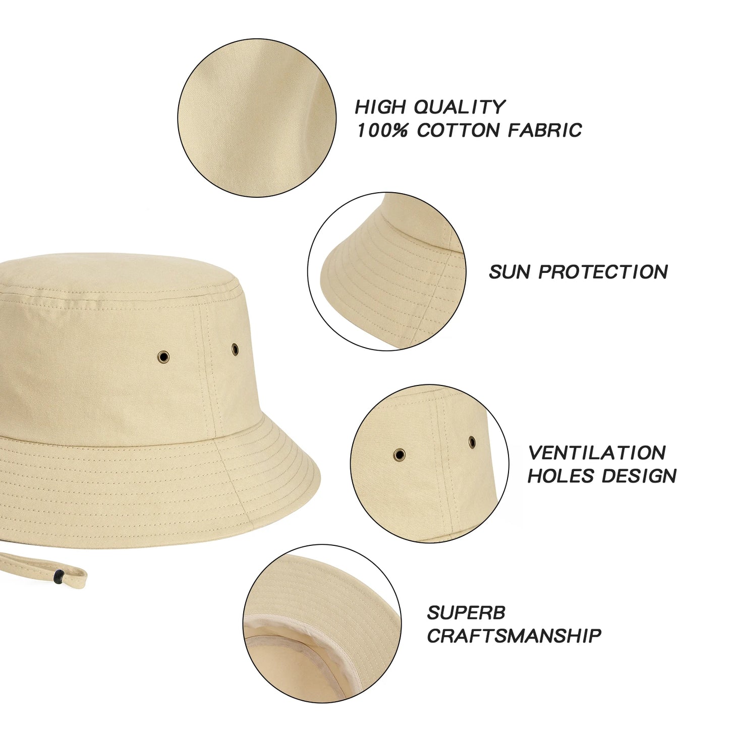 Bucket Hats For Unisex Summer Fishing Hat
