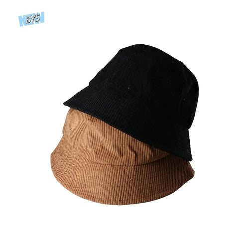 Casual Simple Fashion Outdoor Unisex Soft Sun Hats Corduroy Bucket Hat