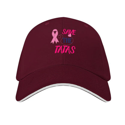 Save The Tatas Shirt Baseball Cap Luxury Men Women
