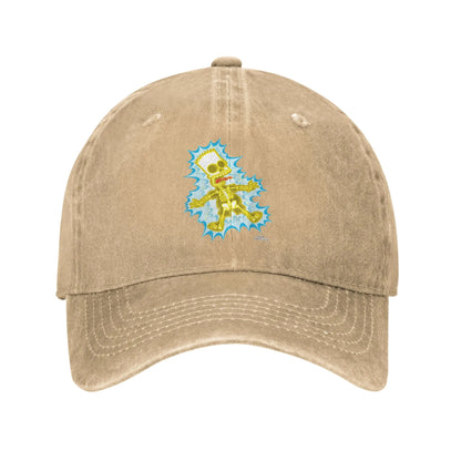 The S-simpson Skeleton Electro Sun Baseball Cap