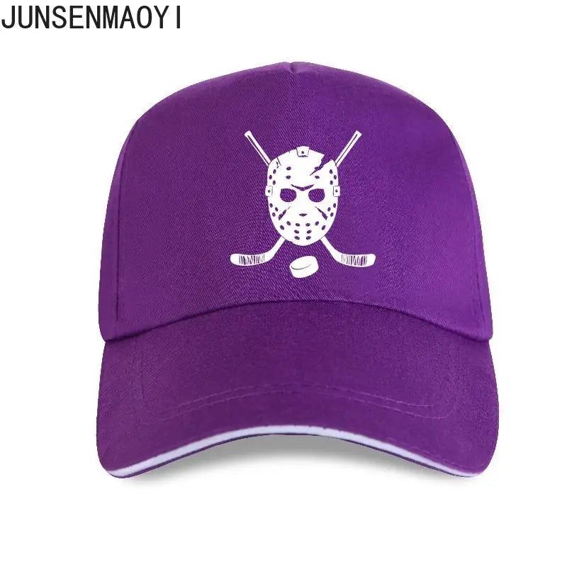 Goalie Mask and Hockey Sticks Baseball Cap