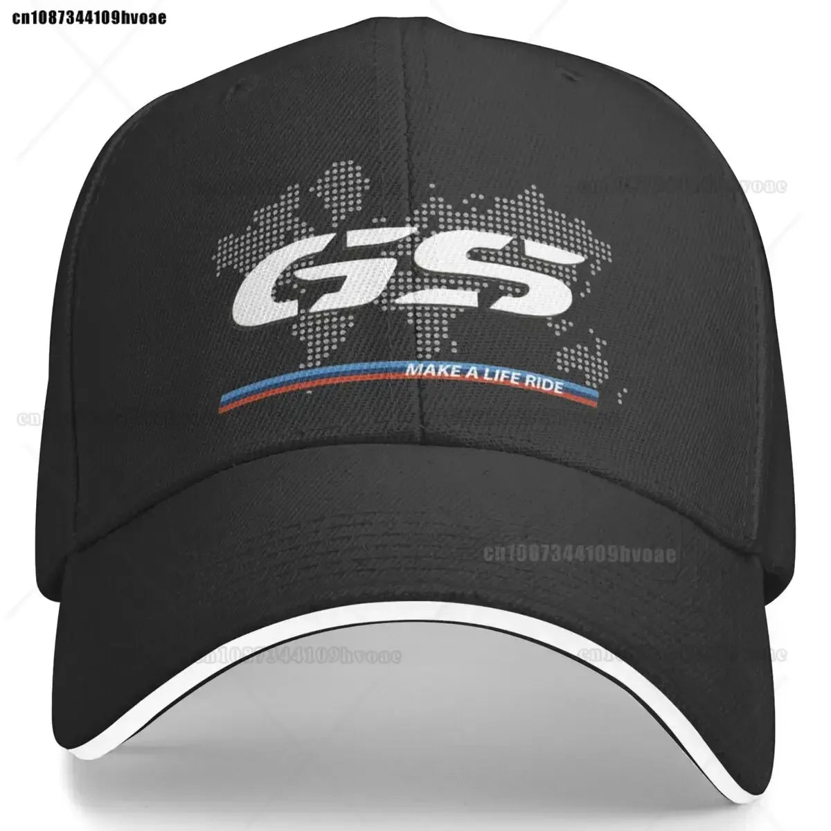 Motorcycle GS World Map Racing Baseball Cap