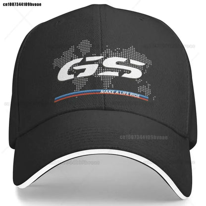 Motorcycle GS World Map Racing Baseball Cap