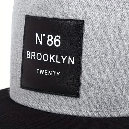 Fashion Men Women BROOKLYN Baseball Cotton Adjustable Snapback Hat Leather label N86 Hip Hop Caps Sun Hat