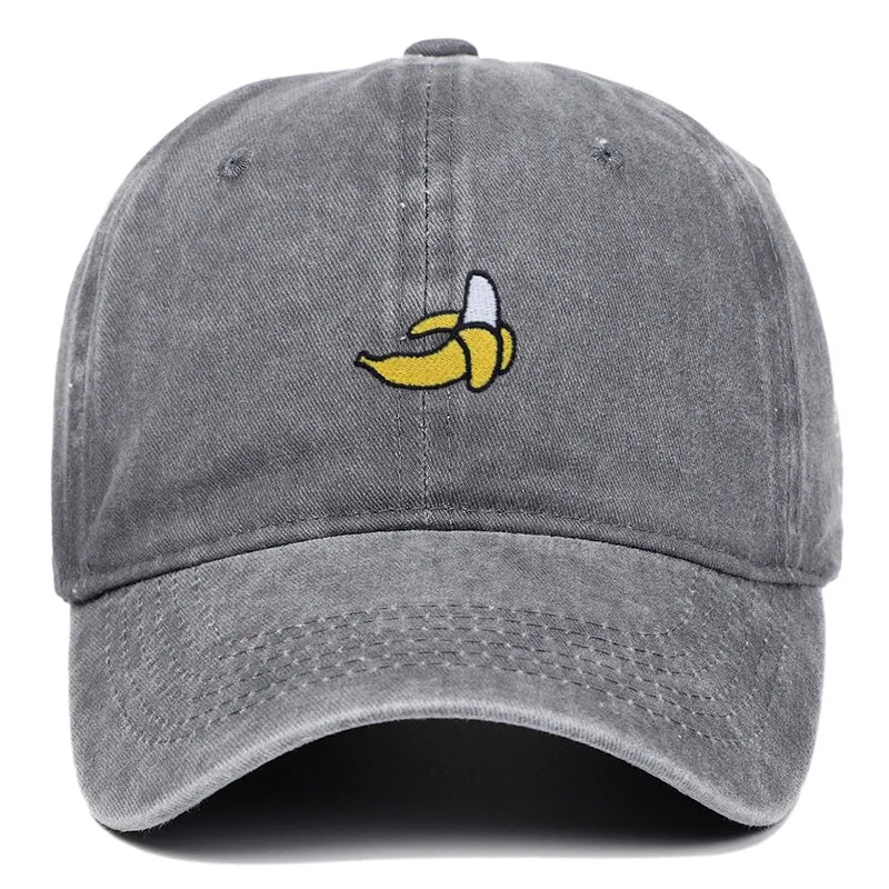 Banana Embroidered Baseball Hats For Men Women