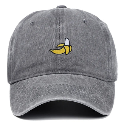Banana Embroidered Baseball Hats For Men Women
