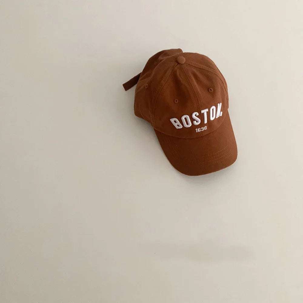Solid Letter Kids Baseball Cap