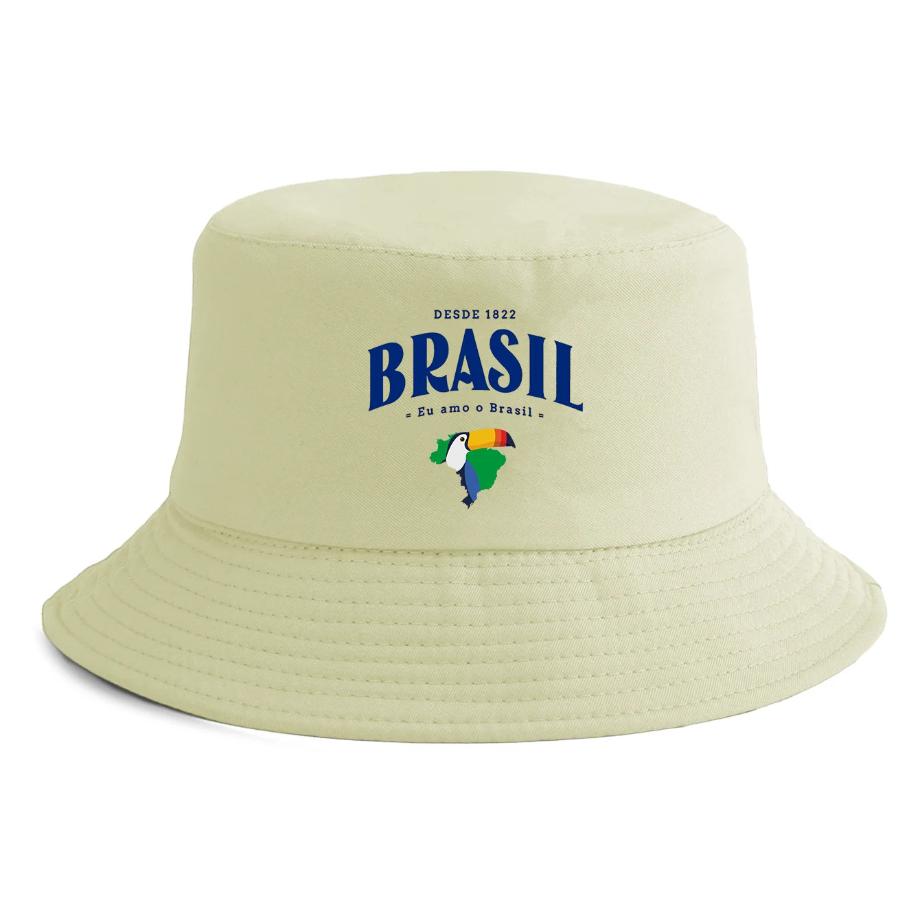 Unisex Brasil Map Toucan Print Bucket Hat