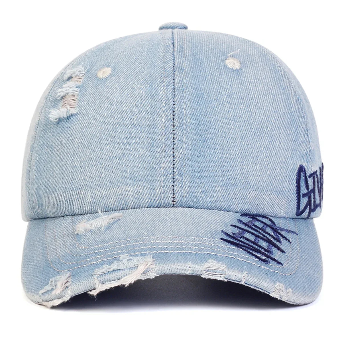 Unisex NEVER GIVE UP Letter Embroidery Baseball Caps