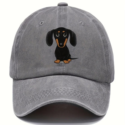 Unisex Dog Embroidery Baseball Cap