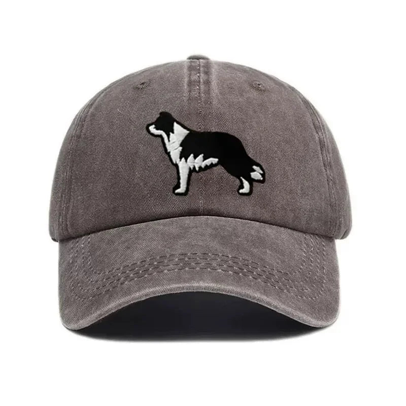 Border Collie Embroidered Baseball Cap