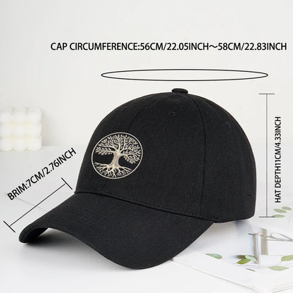 Spiritual Tree Of Life Printed Soft-Peak Baseball Cap