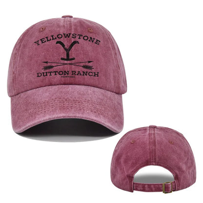 1pc Outdoor Yellowstone Dutton Ranch Hat Cross Ponytail Baseball Cap