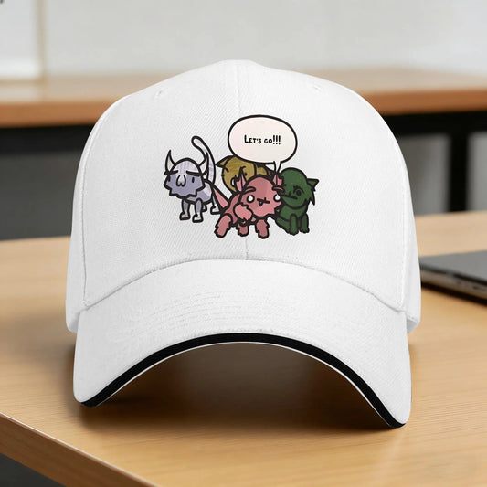 Mewgenics Indie Gaming Sun Baseball Cap