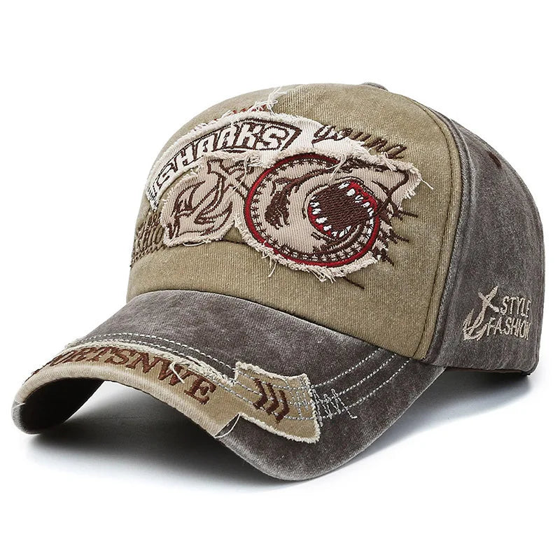 Vintage Shark Baseball Cap