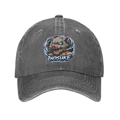 Summer Cap Sun Visor Demon Slayer Inosuke Hip Hop Caps Demon Slayer Baseball Hat