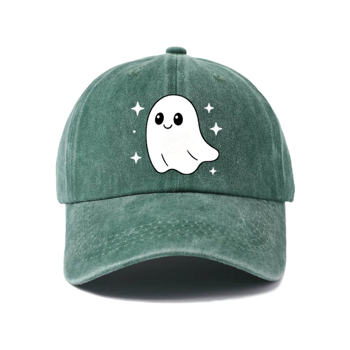 Cute Smiling Ghost Graphic Baseball Cap