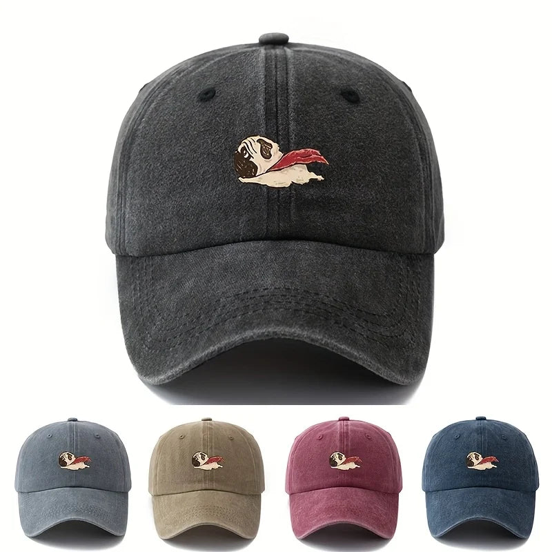 Dog Pattern Printed Baseball Cap For Men And Women
