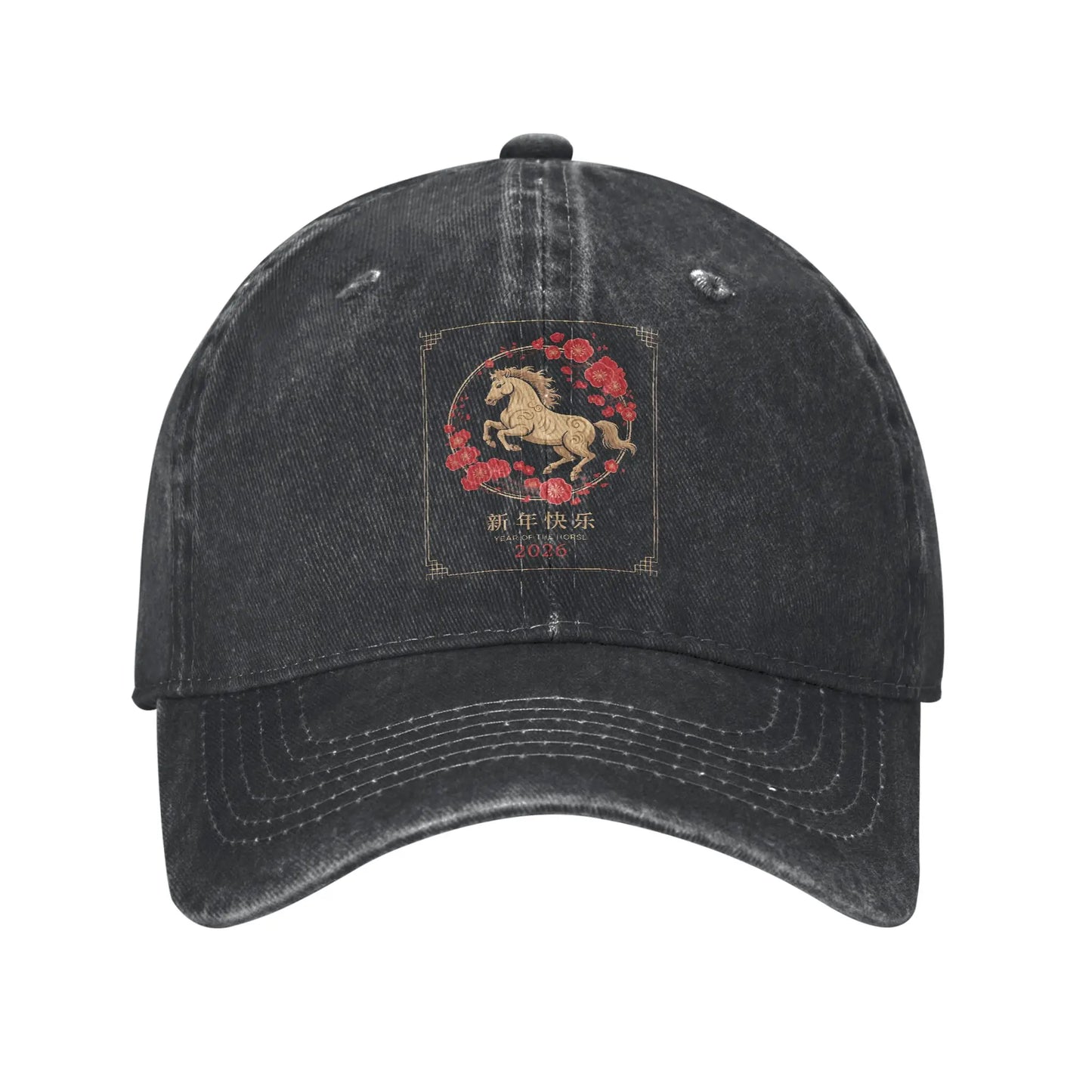 Year Of The Horse 2026 Chinese Lunar New Year Baseball Caps