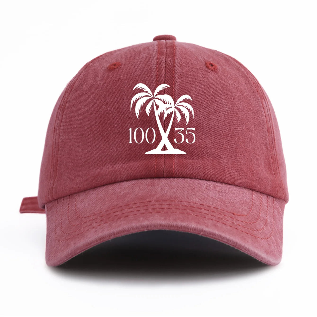 10035 Print Washed Baseball Cap For Adults