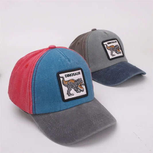 Children's 3D Embroidery Dinosaur Baseball Cap