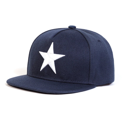 Children Five Pointed Star Embroidery Baseball Caps