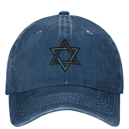 Star Of David Denim Baseball Cap Judaism Hunting Camping Hip Hop Hats