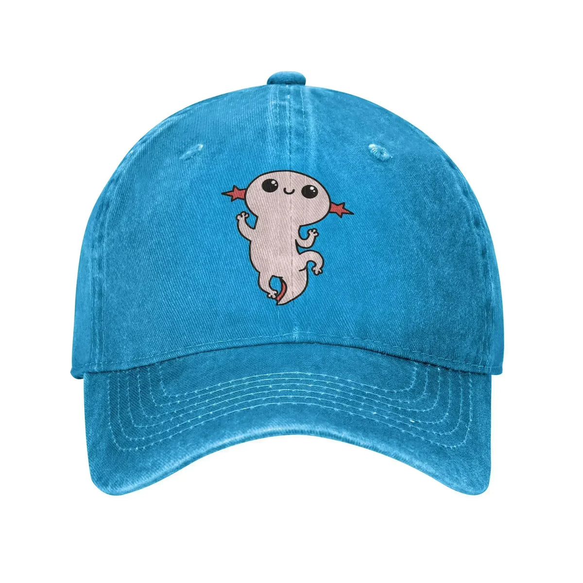 Vintage Cartoon Axolotl Baseball Caps