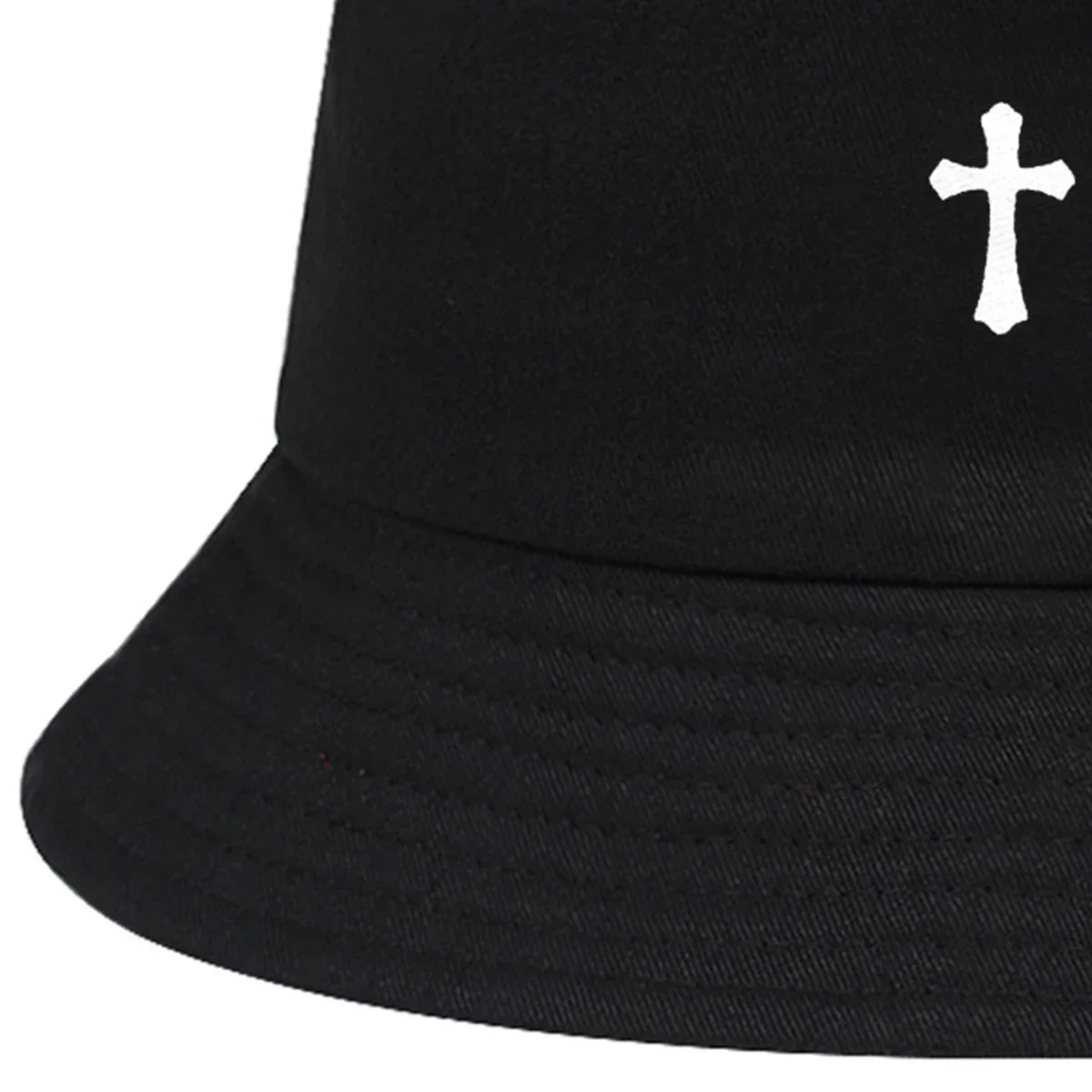 Unisex Cross Print Personality Bucket Hats