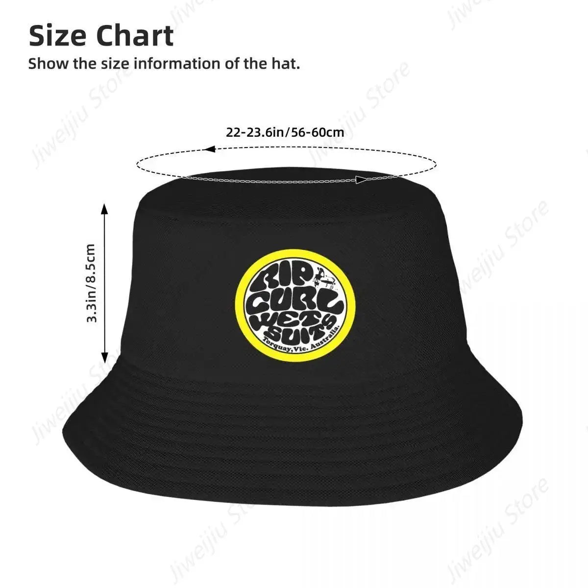 Tie Dye Rip Curl Design Bucket Hats Panama For Man Woman