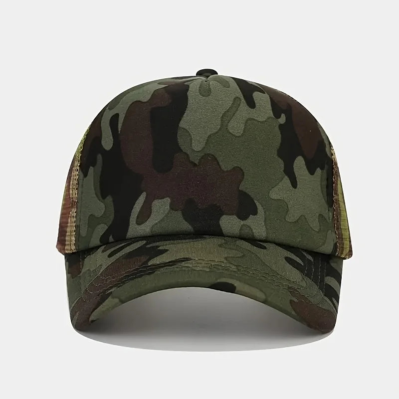 Camouflage Breathable Mesh Truck Driver Baseball Hat