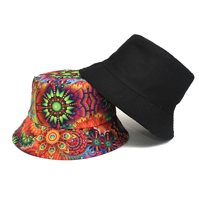 Fashion Floral Print Bucket Hat