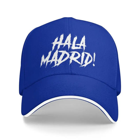 Hala Madrid Letters Print Sandwich Baseball Cap