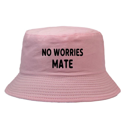 No Worry Mate Reversible Bucket Hat Fashion Girl Boy