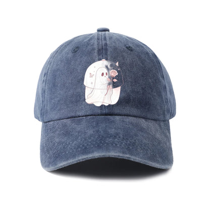 Cute Moon Ghost Graphic Baseball Cap