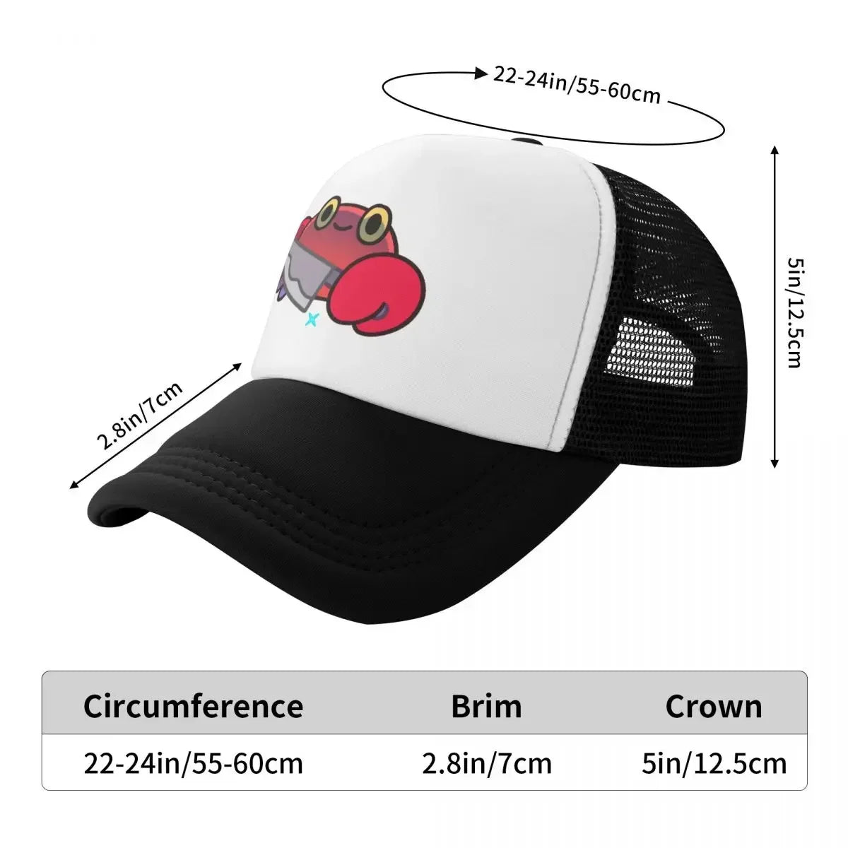 New Crabby Crab - Pattern Baseball Cap