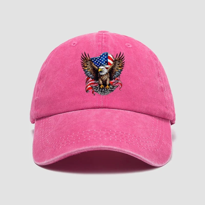 Eagle Flag Printed Baseball Cap For Men And Women
