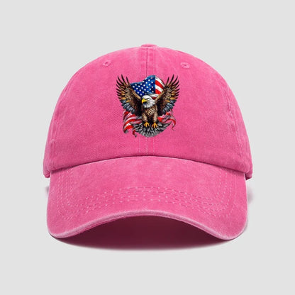Eagle Flag Printed Baseball Cap For Men And Women