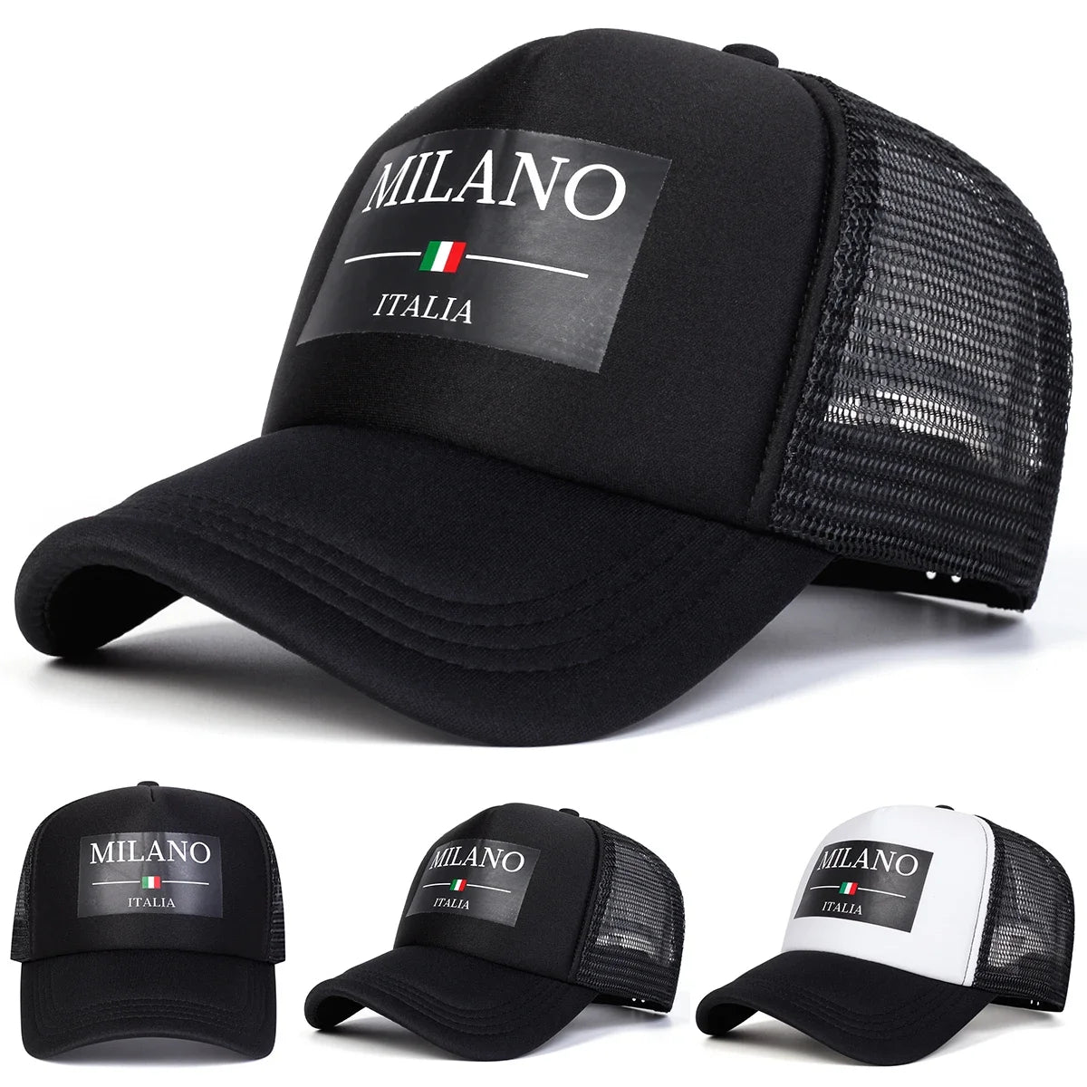 Unisex MILANO ITALIA Letter Printing Baseball Caps