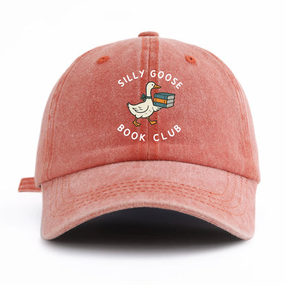 BOOK CLUB Print Washed Baseball Cap For Adults
