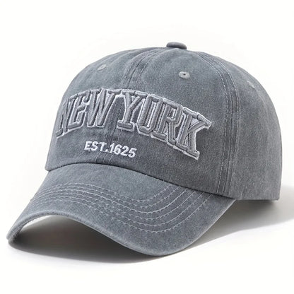 Embroidered Letter Baseball Cap For Men And Women