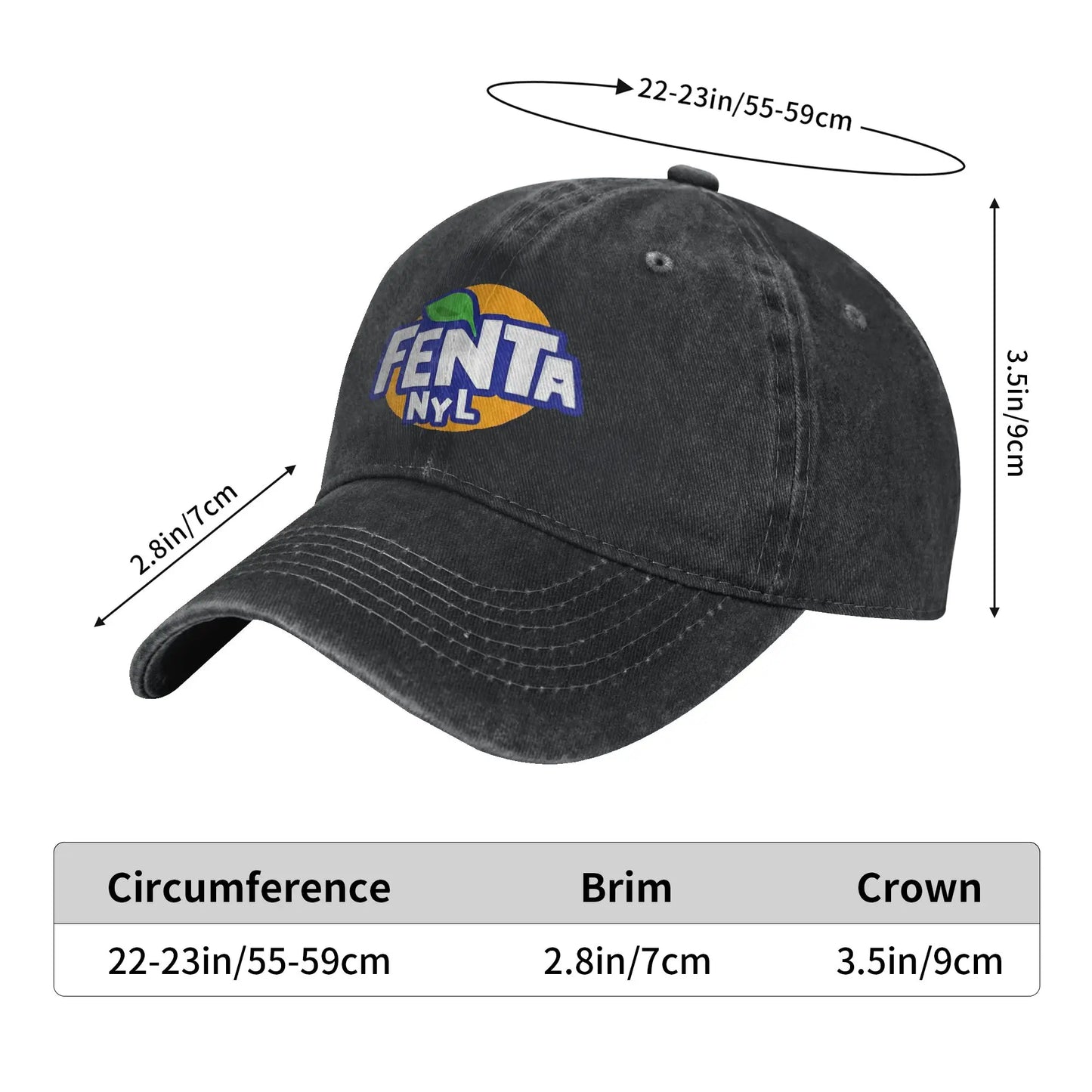 F-Fenta NYL Casual Baseball Cap Running Hippie Trucker Hat