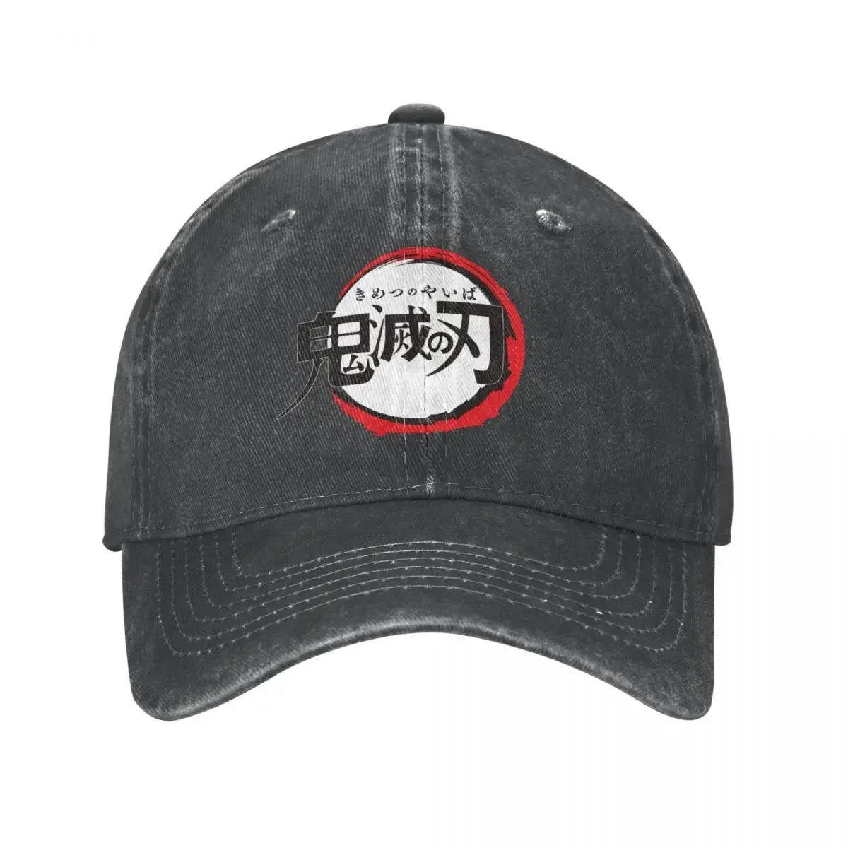 Demon Slayer Anime Baseball Caps Fashion Distressed Washed Cap Men Women