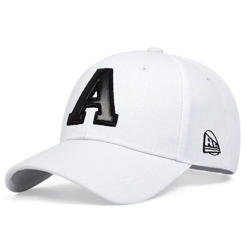 Unisex Letter Leather Label Embroidery Baseball Caps