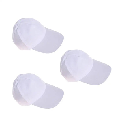 Blank Peak Caps White Color Baseball Hats